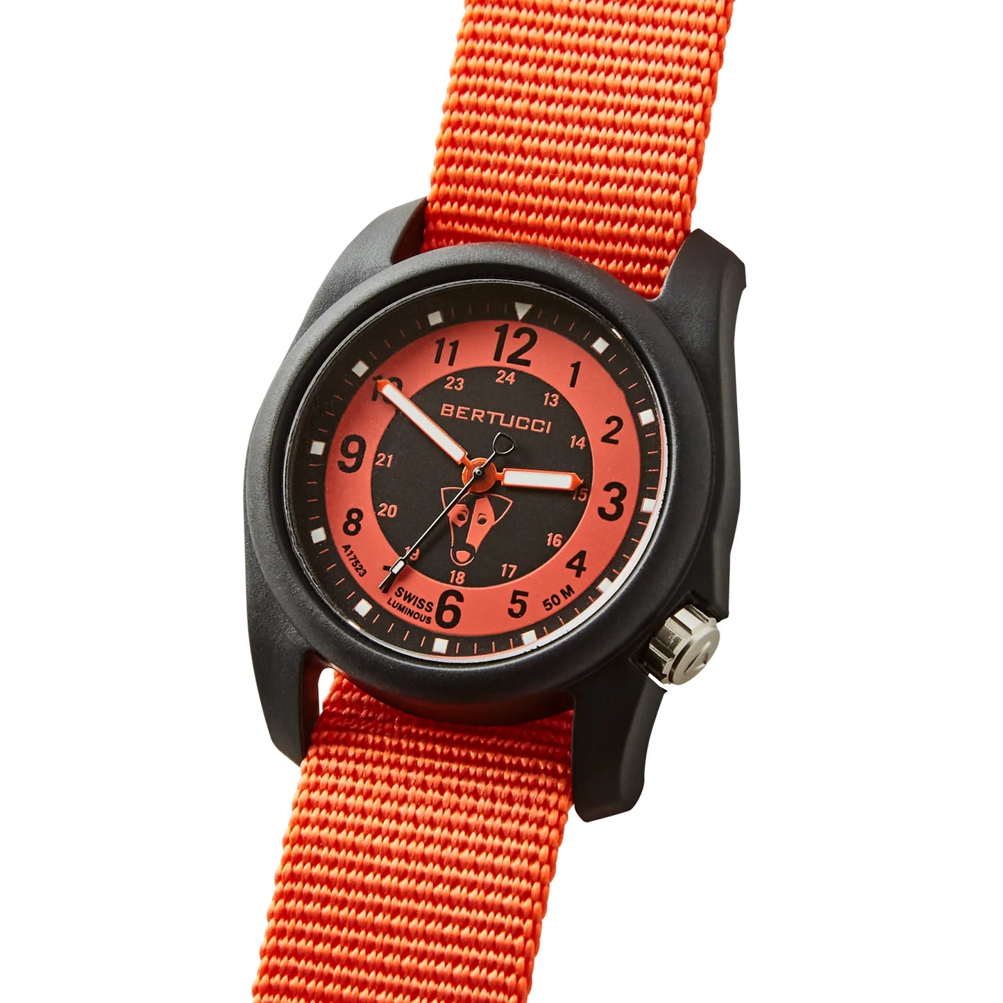 Bertucci #11119 DX3® Field™ - Base Camp Enzo™ Dial, Base Camp Orange™ Nylon Band