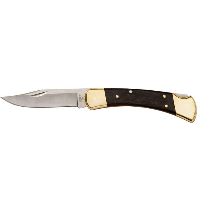 Buck 110 Folding Hunter with Leather Belt Sheath Custom Laser Engraving Option