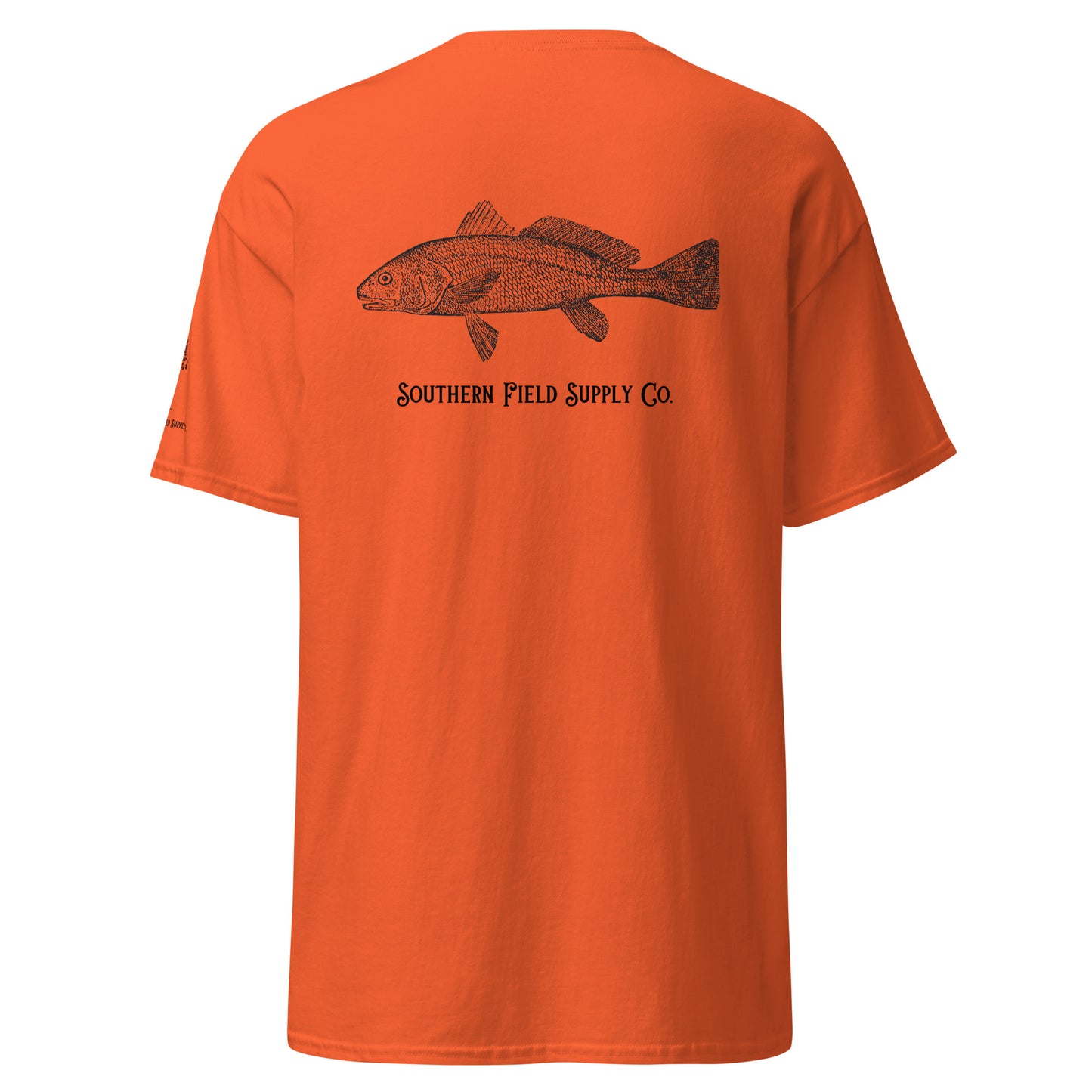 Red Drum Southern Field Supply Tee - red fish - fishermen - gift - for him - outdoors