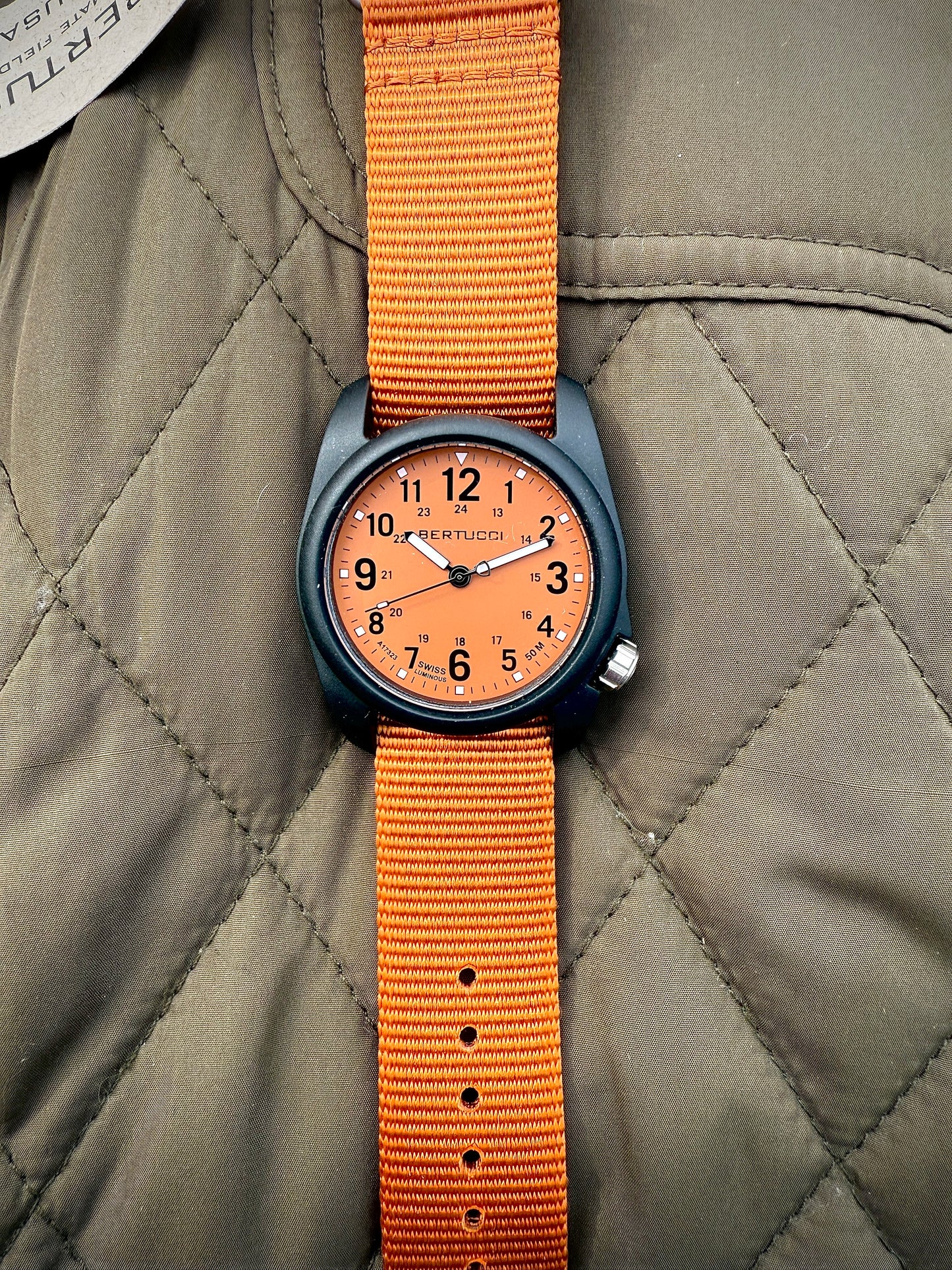 #11118 DX3® Field™ - Cicada Orange™ Dial, Cicada Orange™ Nylon Band