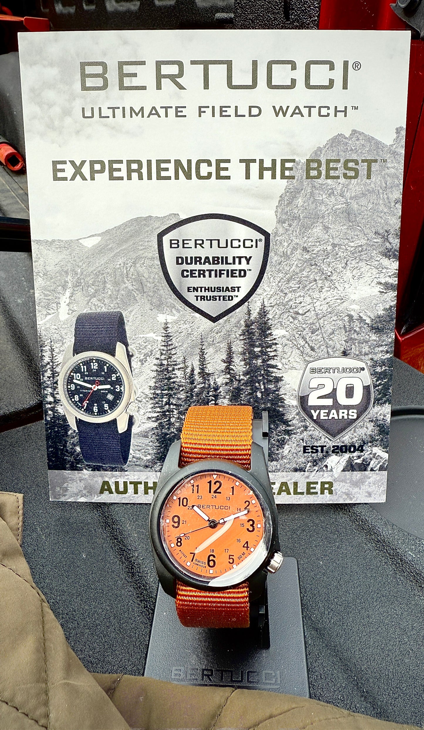 #11118 DX3® Field™ - Cicada Orange™ Dial, Cicada Orange™ Nylon Band