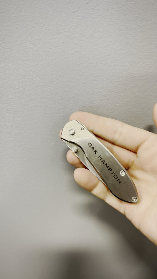 Buck 327 Nobleman Knife with Custom Laser Engraving Option